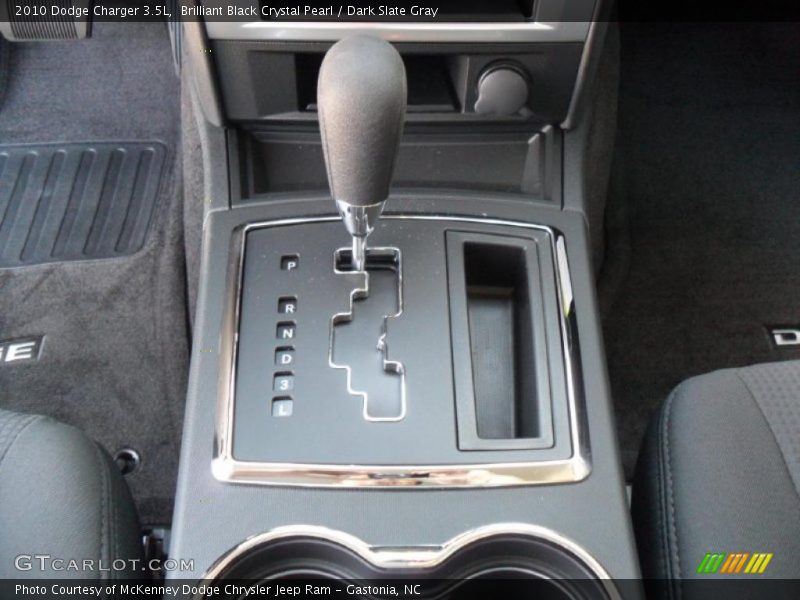 Brilliant Black Crystal Pearl / Dark Slate Gray 2010 Dodge Charger 3.5L