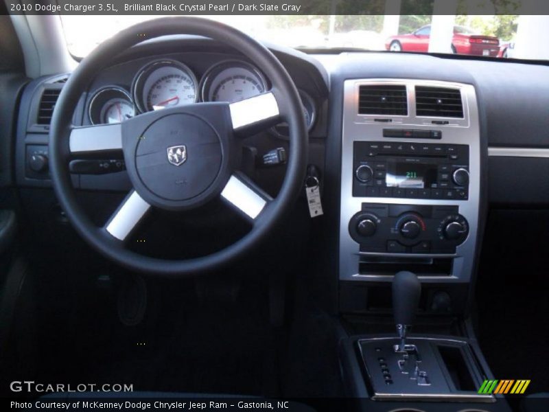 Brilliant Black Crystal Pearl / Dark Slate Gray 2010 Dodge Charger 3.5L