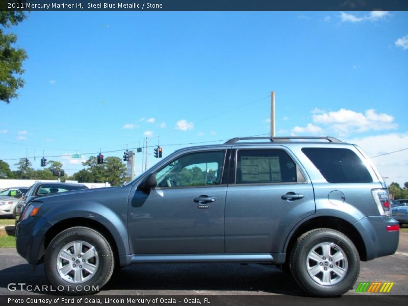 Steel Blue Metallic / Stone 2011 Mercury Mariner I4