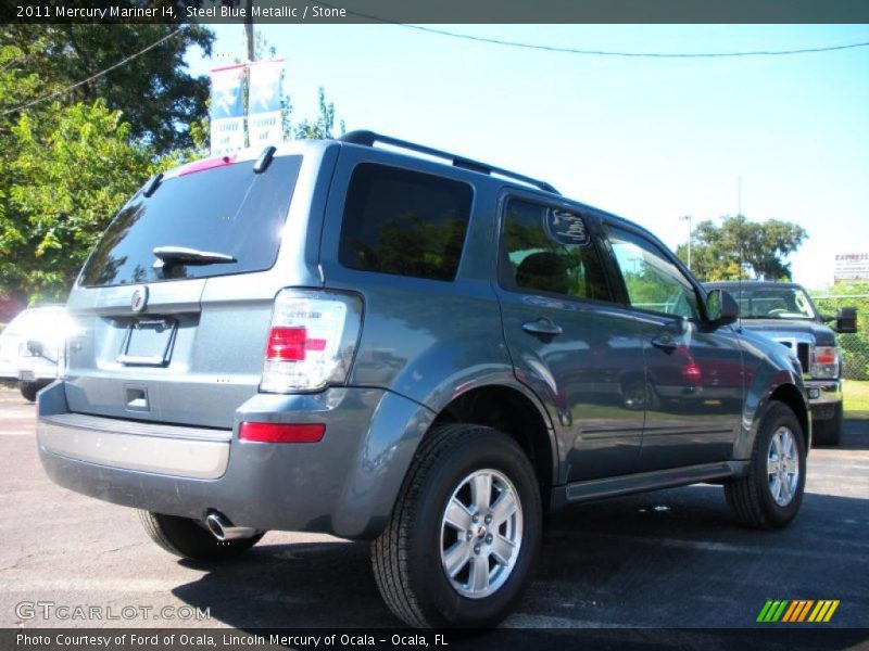 Steel Blue Metallic / Stone 2011 Mercury Mariner I4