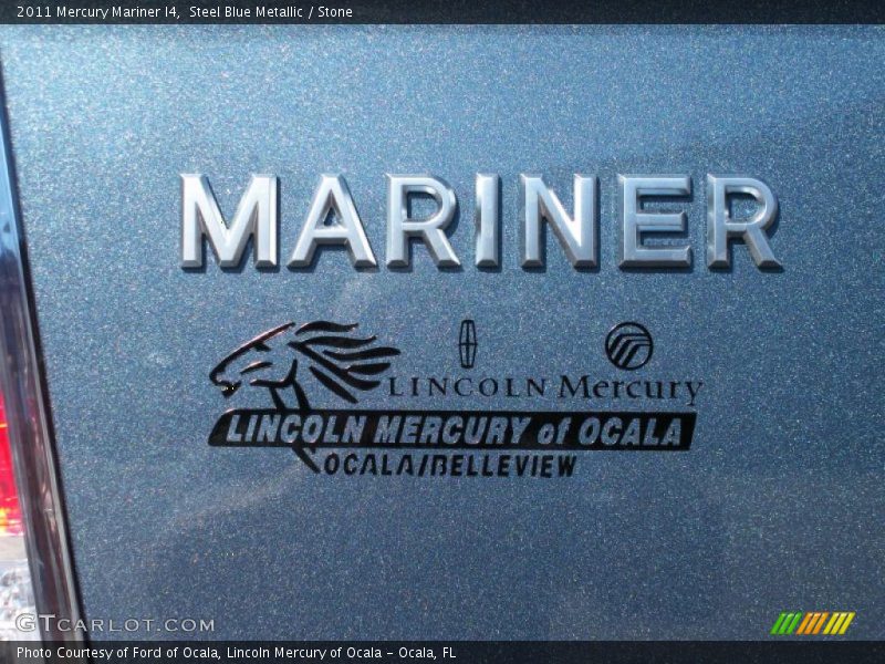 Steel Blue Metallic / Stone 2011 Mercury Mariner I4
