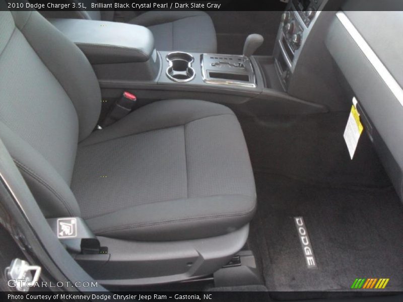 Brilliant Black Crystal Pearl / Dark Slate Gray 2010 Dodge Charger 3.5L