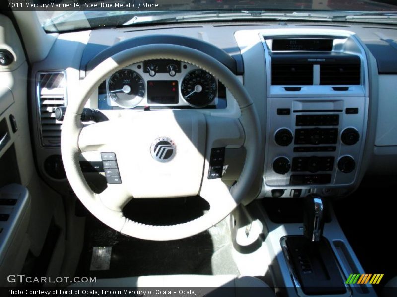Steel Blue Metallic / Stone 2011 Mercury Mariner I4