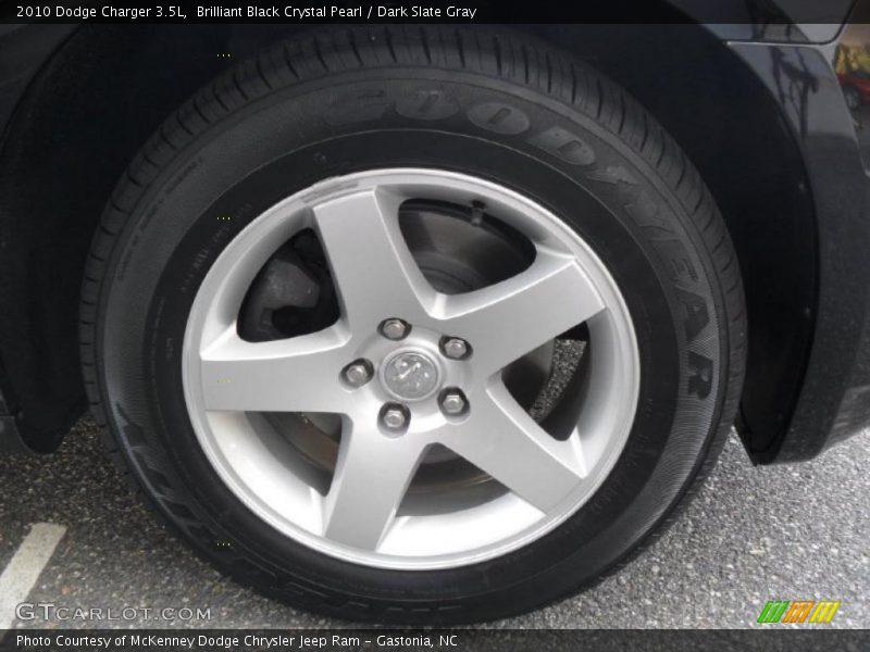 Brilliant Black Crystal Pearl / Dark Slate Gray 2010 Dodge Charger 3.5L