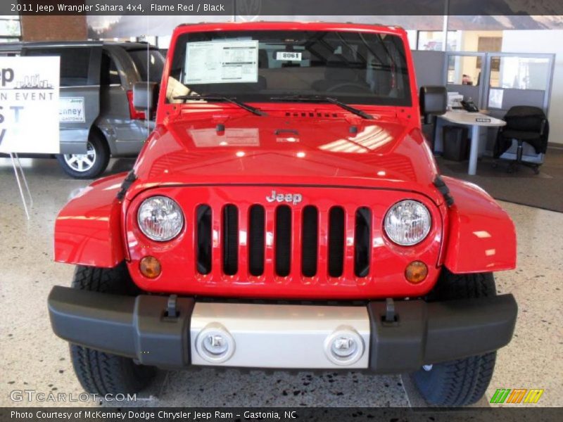 Flame Red / Black 2011 Jeep Wrangler Sahara 4x4