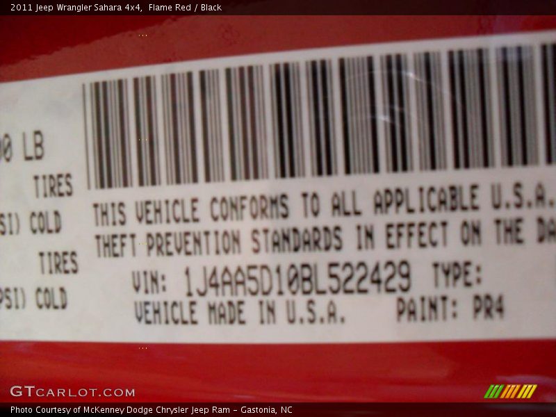 Flame Red / Black 2011 Jeep Wrangler Sahara 4x4