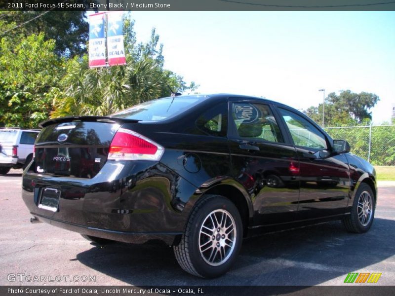 Ebony Black / Medium Stone 2011 Ford Focus SE Sedan