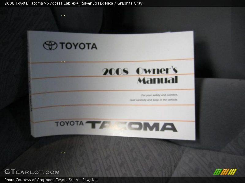 Silver Streak Mica / Graphite Gray 2008 Toyota Tacoma V6 Access Cab 4x4
