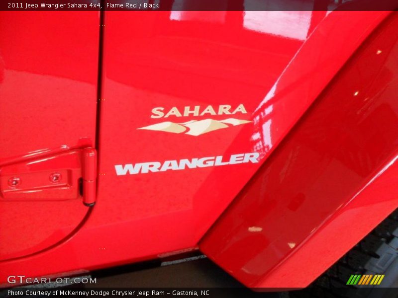 Flame Red / Black 2011 Jeep Wrangler Sahara 4x4