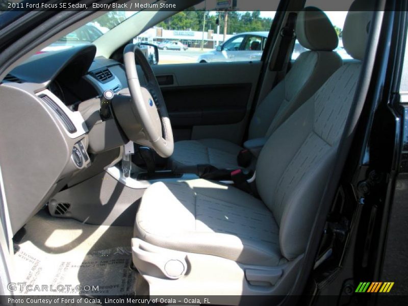 Ebony Black / Medium Stone 2011 Ford Focus SE Sedan