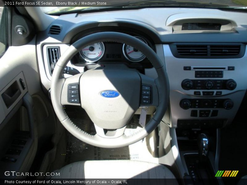 Ebony Black / Medium Stone 2011 Ford Focus SE Sedan