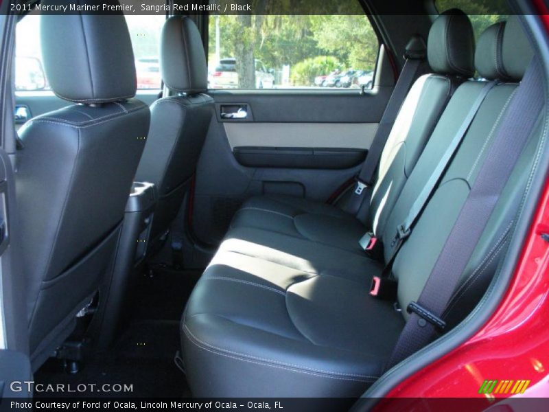 Sangria Red Metallic / Black 2011 Mercury Mariner Premier