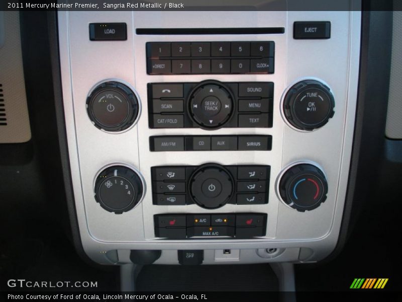 Controls of 2011 Mariner Premier