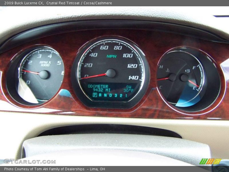 Crystal Red Tintcoat / Cocoa/Cashmere 2009 Buick Lucerne CX