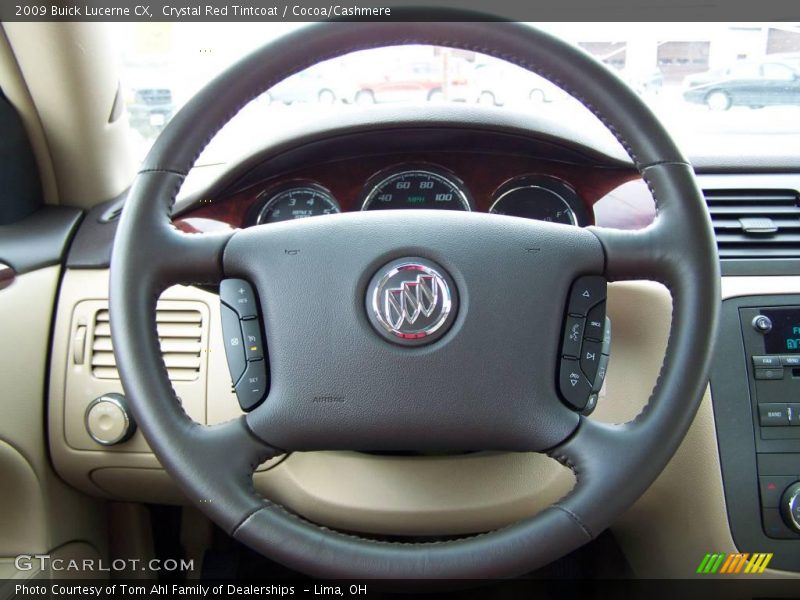 Crystal Red Tintcoat / Cocoa/Cashmere 2009 Buick Lucerne CX