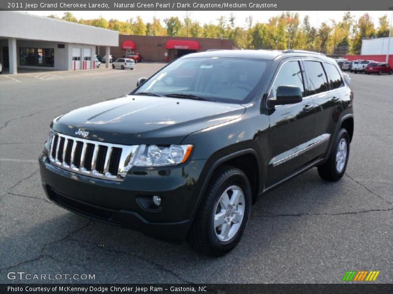 Natural Green Pearl / Dark Graystone/Medium Graystone 2011 Jeep Grand Cherokee Laredo
