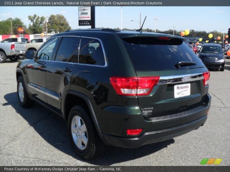 Natural Green Pearl / Dark Graystone/Medium Graystone 2011 Jeep Grand Cherokee Laredo