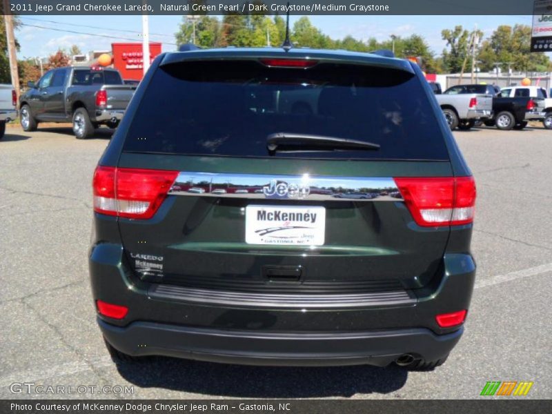 Natural Green Pearl / Dark Graystone/Medium Graystone 2011 Jeep Grand Cherokee Laredo