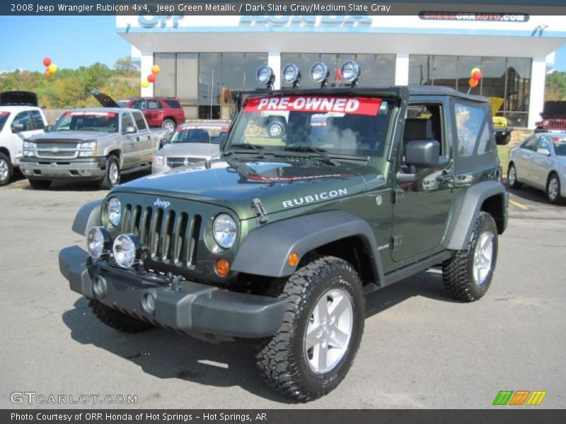 Jeep Green Metallic / Dark Slate Gray/Medium Slate Gray 2008 Jeep Wrangler Rubicon 4x4
