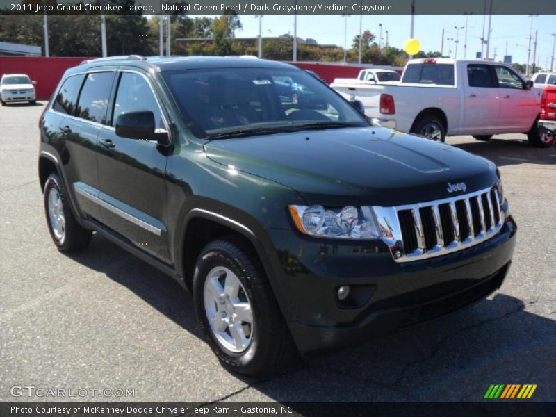 Natural Green Pearl / Dark Graystone/Medium Graystone 2011 Jeep Grand Cherokee Laredo