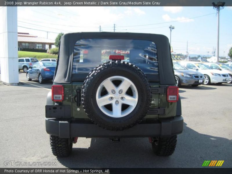 Jeep Green Metallic / Dark Slate Gray/Medium Slate Gray 2008 Jeep Wrangler Rubicon 4x4