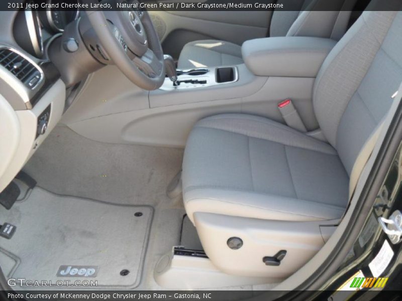 Natural Green Pearl / Dark Graystone/Medium Graystone 2011 Jeep Grand Cherokee Laredo