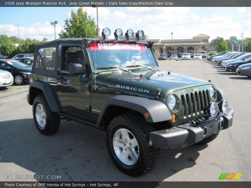 Jeep Green Metallic / Dark Slate Gray/Medium Slate Gray 2008 Jeep Wrangler Rubicon 4x4
