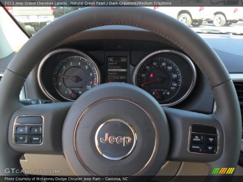 Natural Green Pearl / Dark Graystone/Medium Graystone 2011 Jeep Grand Cherokee Laredo