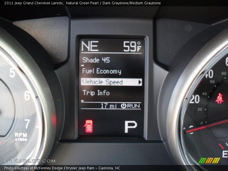 Natural Green Pearl / Dark Graystone/Medium Graystone 2011 Jeep Grand Cherokee Laredo