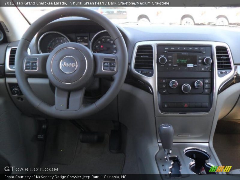 Natural Green Pearl / Dark Graystone/Medium Graystone 2011 Jeep Grand Cherokee Laredo