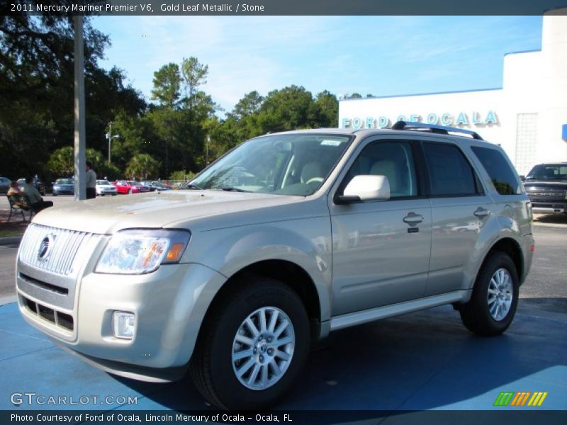 Gold Leaf Metallic / Stone 2011 Mercury Mariner Premier V6