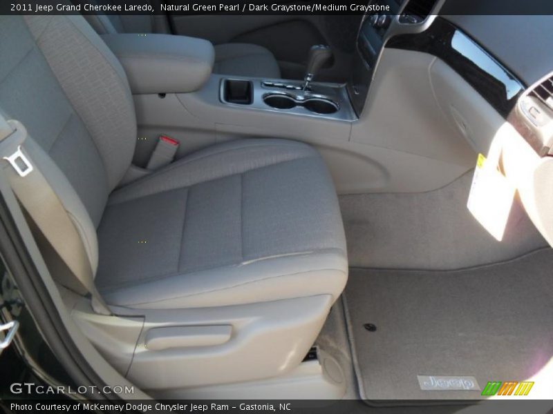 Natural Green Pearl / Dark Graystone/Medium Graystone 2011 Jeep Grand Cherokee Laredo