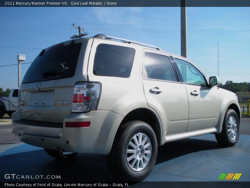 Gold Leaf Metallic / Stone 2011 Mercury Mariner Premier V6