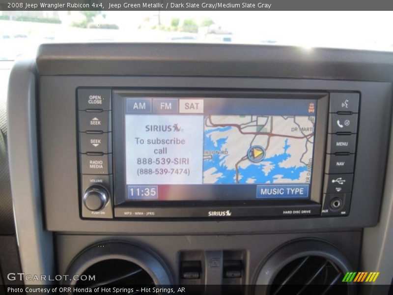 Navigation of 2008 Wrangler Rubicon 4x4