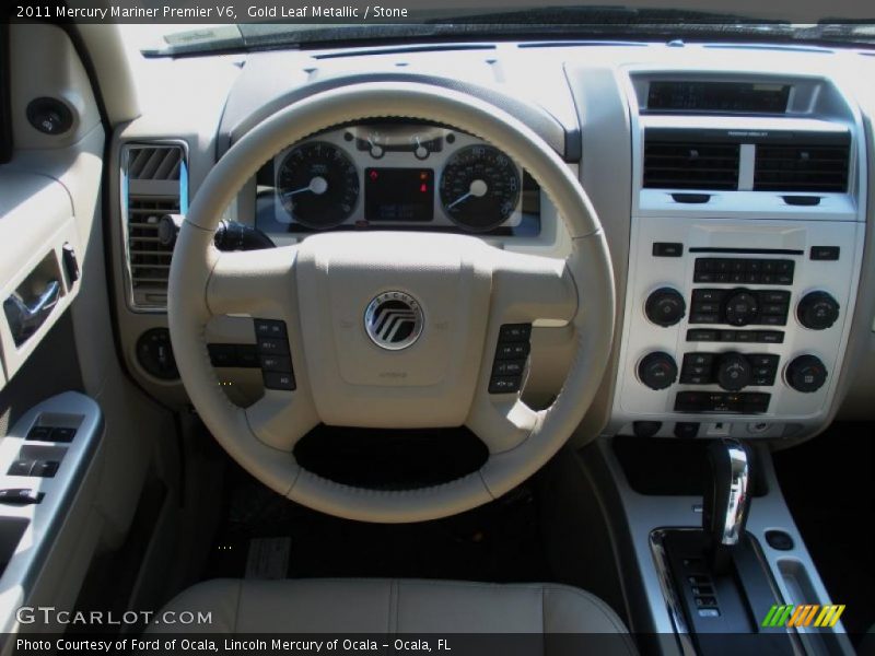 Gold Leaf Metallic / Stone 2011 Mercury Mariner Premier V6