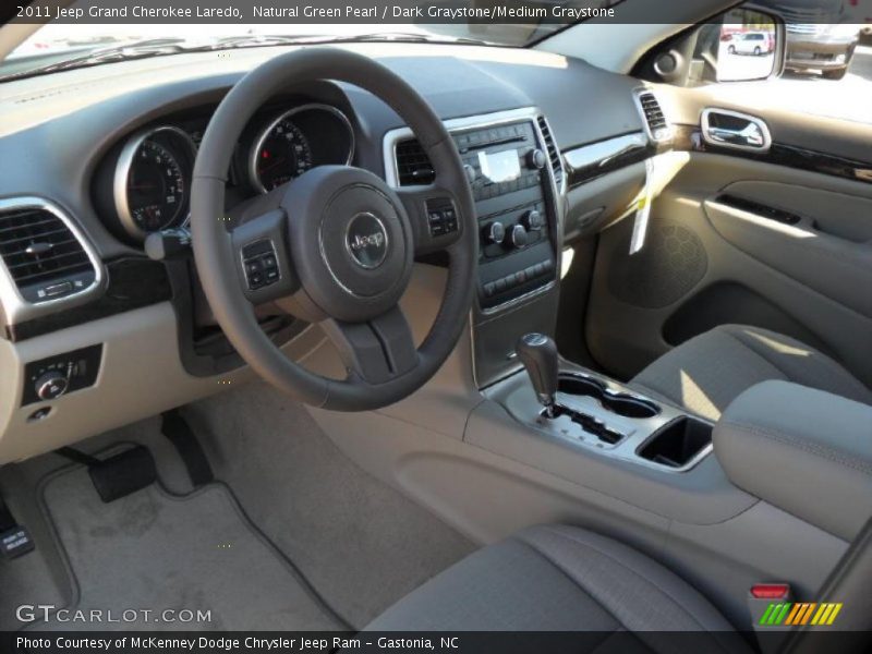 Natural Green Pearl / Dark Graystone/Medium Graystone 2011 Jeep Grand Cherokee Laredo