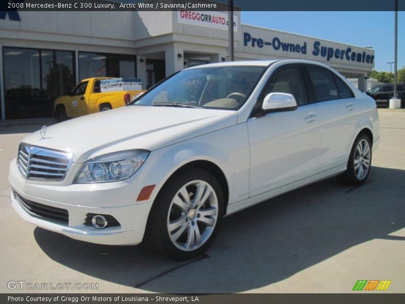 Arctic White / Savanna/Cashmere 2008 Mercedes-Benz C 300 Luxury