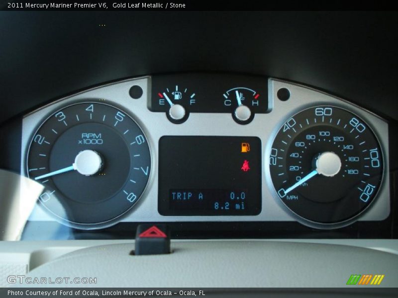 Gold Leaf Metallic / Stone 2011 Mercury Mariner Premier V6