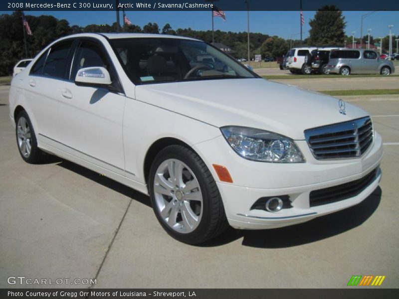Arctic White / Savanna/Cashmere 2008 Mercedes-Benz C 300 Luxury