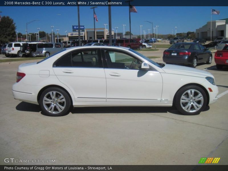 Arctic White / Savanna/Cashmere 2008 Mercedes-Benz C 300 Luxury