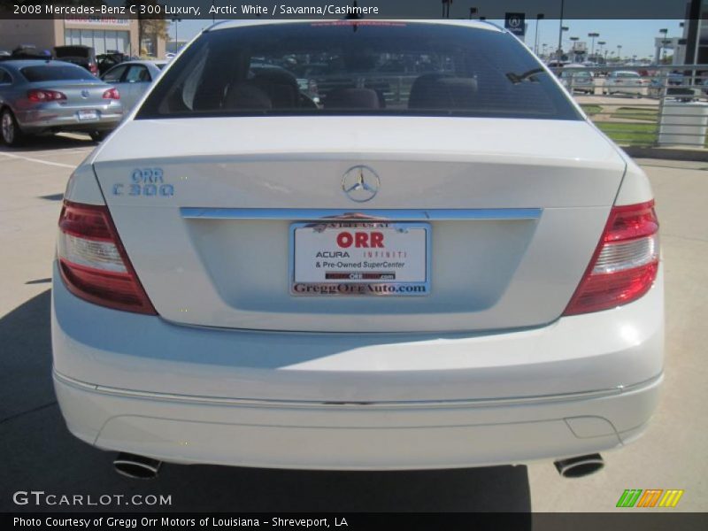 Arctic White / Savanna/Cashmere 2008 Mercedes-Benz C 300 Luxury