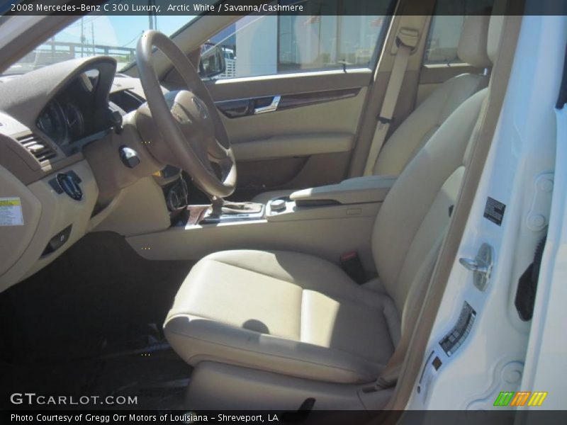 Arctic White / Savanna/Cashmere 2008 Mercedes-Benz C 300 Luxury