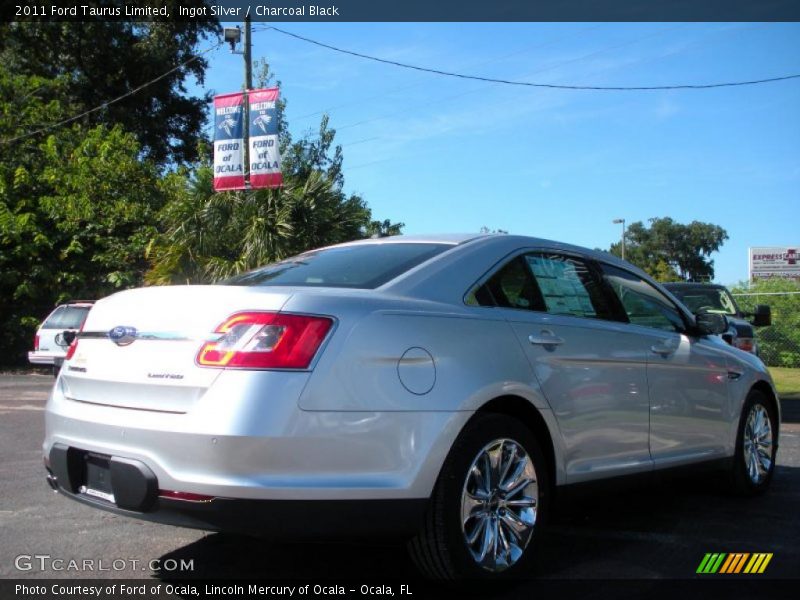 Ingot Silver / Charcoal Black 2011 Ford Taurus Limited