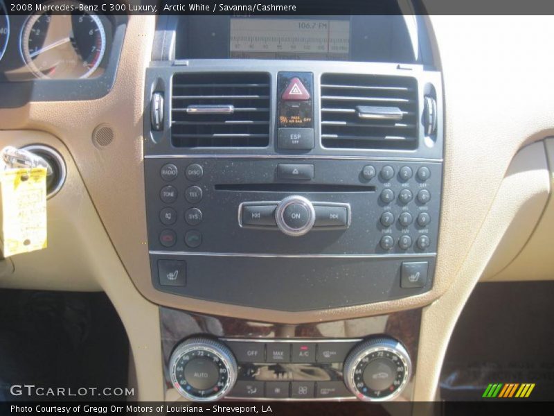 Arctic White / Savanna/Cashmere 2008 Mercedes-Benz C 300 Luxury