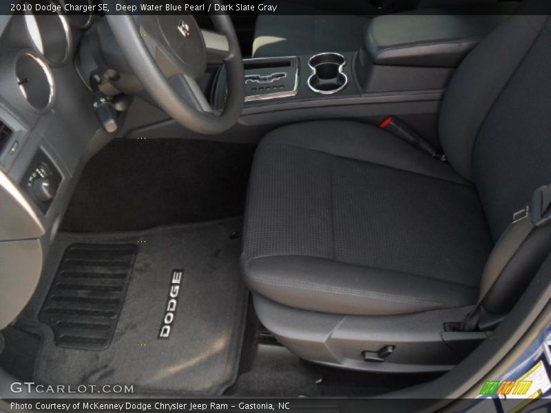 Deep Water Blue Pearl / Dark Slate Gray 2010 Dodge Charger SE