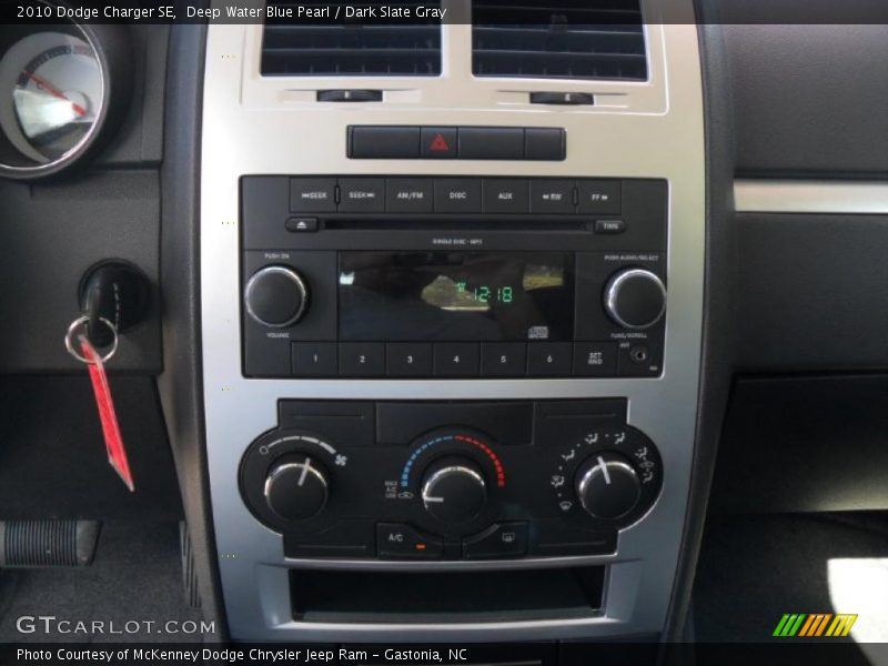 Deep Water Blue Pearl / Dark Slate Gray 2010 Dodge Charger SE