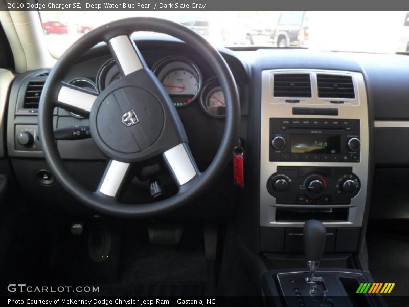Deep Water Blue Pearl / Dark Slate Gray 2010 Dodge Charger SE