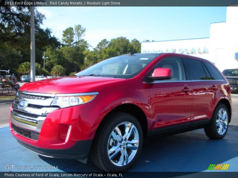 Red Candy Metallic / Medium Light Stone 2011 Ford Edge Limited