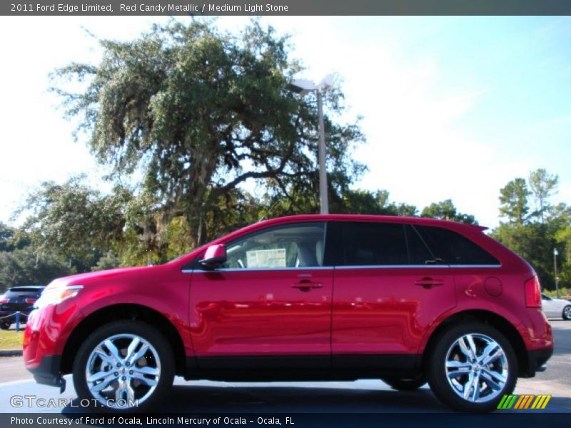 Red Candy Metallic / Medium Light Stone 2011 Ford Edge Limited