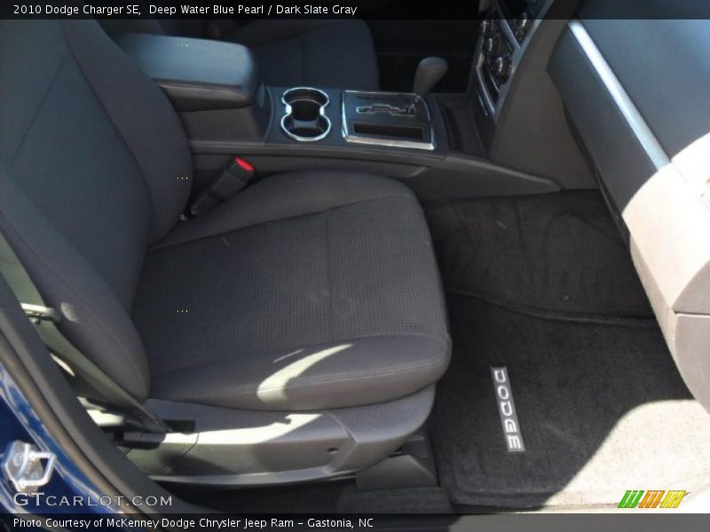 Deep Water Blue Pearl / Dark Slate Gray 2010 Dodge Charger SE